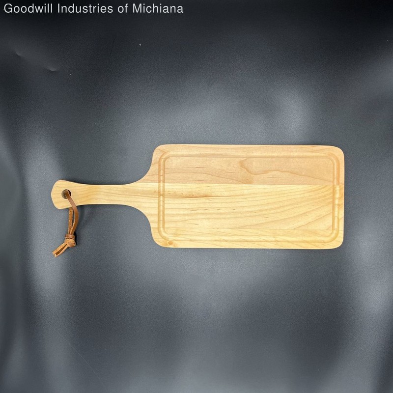 Solid Maple w/ Handle, Strap and Juice Groove 5' x 14" Cutting/Charcuterie Board gallery