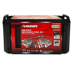 Mechanics Tool Set Kit Socket 280 Piece Case Tools Sae Metric Drive Box Ratchet