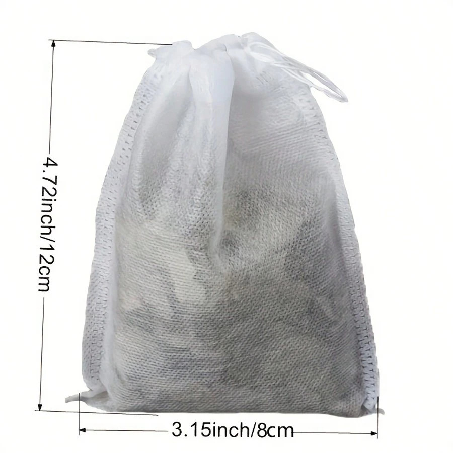 100pc Reusable Drawstring Pouch Muslin Bag for Spice Tea Sachet Cooking Bag gallery