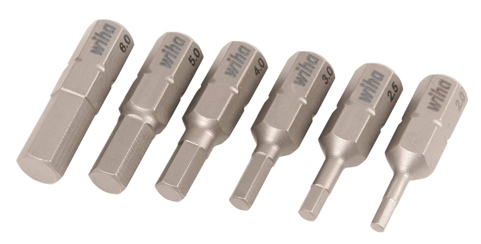 Wiha 71397 6 Piece Hex Insert Bit Set - Metric One Size, Original Version gallery