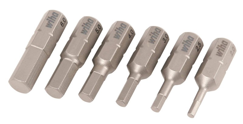 Wiha 71397 6 Piece Hex Insert Bit Set - Metric One Size, Original Version gallery