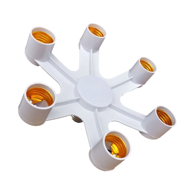 Multi Light Bulb Socket Adapter, E26/E27 Base Converter, Heat Resistant Design gallery