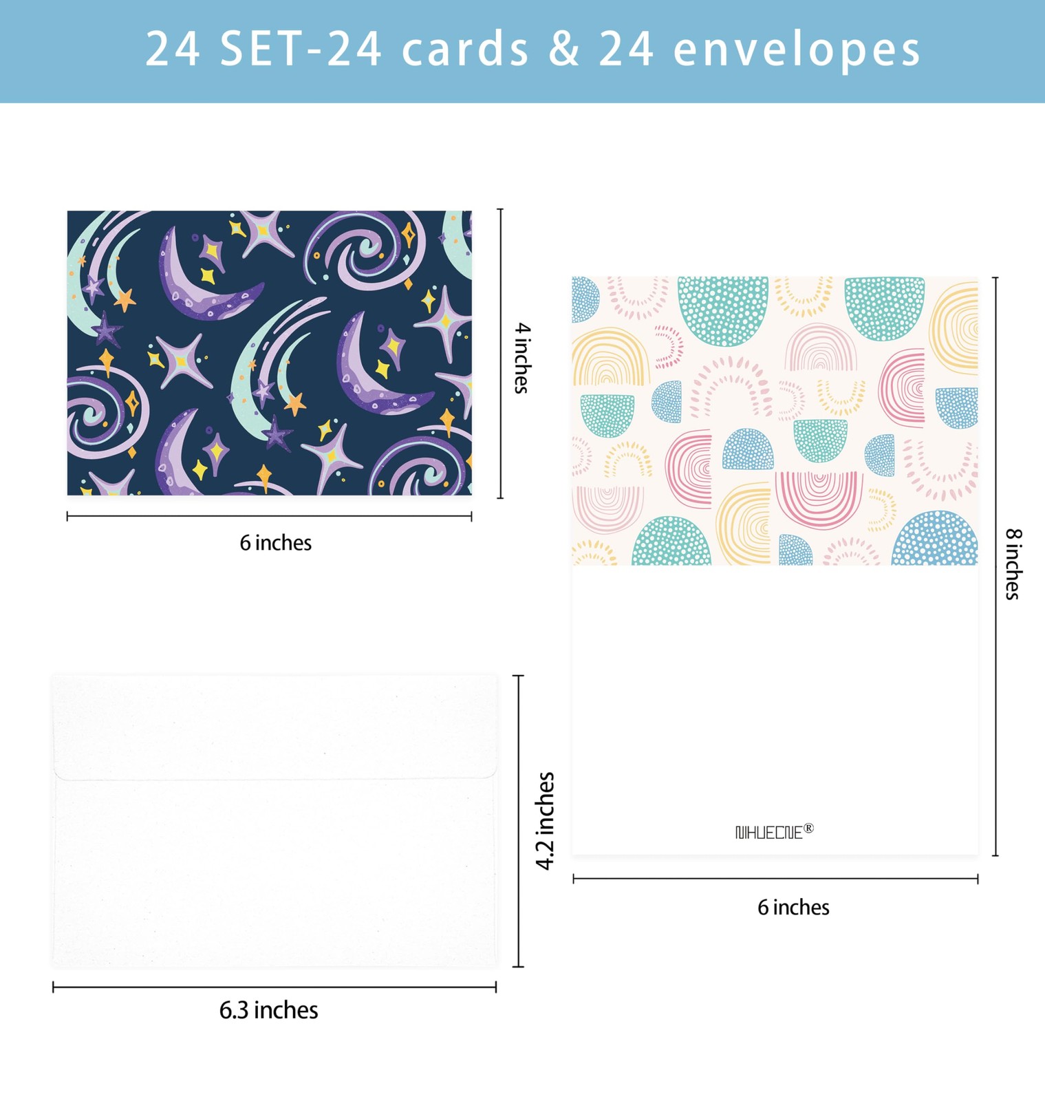 Blank Greeting Cards for All Occasions Boxed set with Envelopes 24 Pack gallery