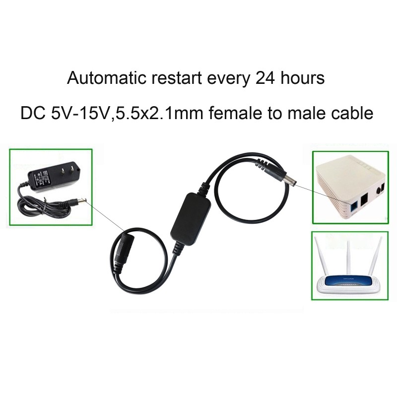 12V 24 Hours Timing Automatic Power Off Reset Restart Control Line for Repeater gallery