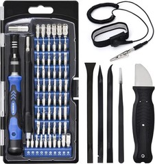 STREBITO Precision Screwdriver Set, 79 in 1 Screwdriver Kit with 58 Bits & Anti