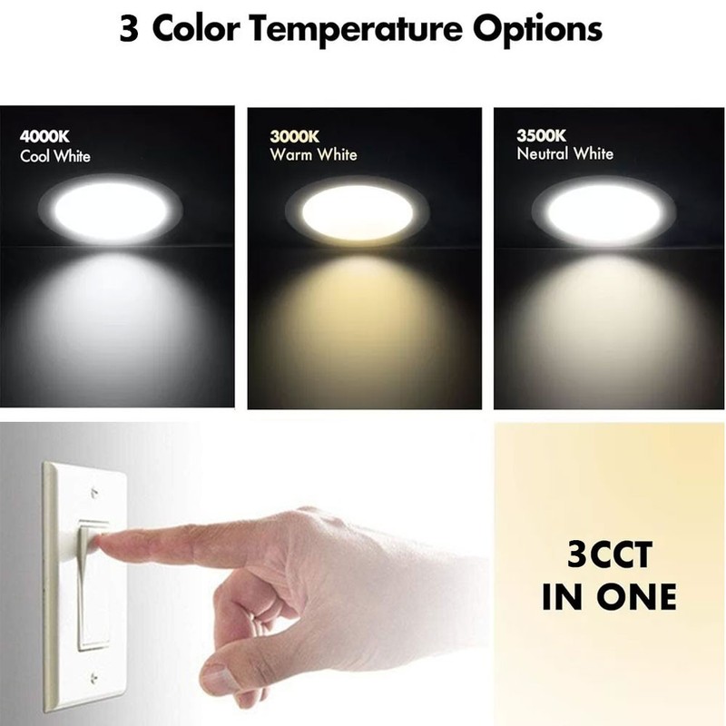 4-20PCS 7W LED Ceiling Light Dimmable Downlight Panel Light Spotlight 85-265V US gallery