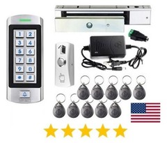 Electromagnetic Lock System Kit with Keypad magnetic door lock Kit 300kg/660lbs