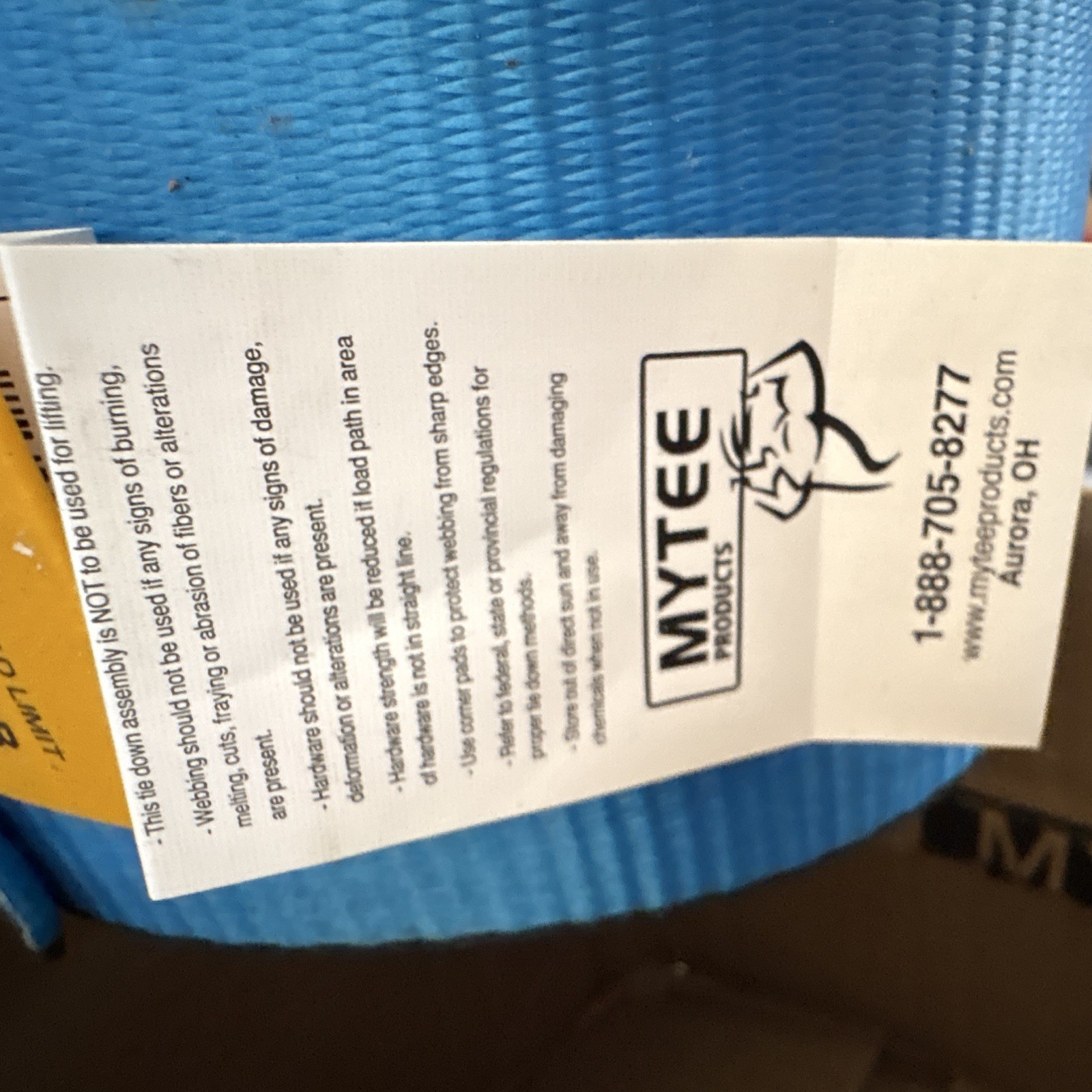 Mytee Products Endless Loop Web Sling Blue/Black 5,400lb WLL 16,200lb gallery