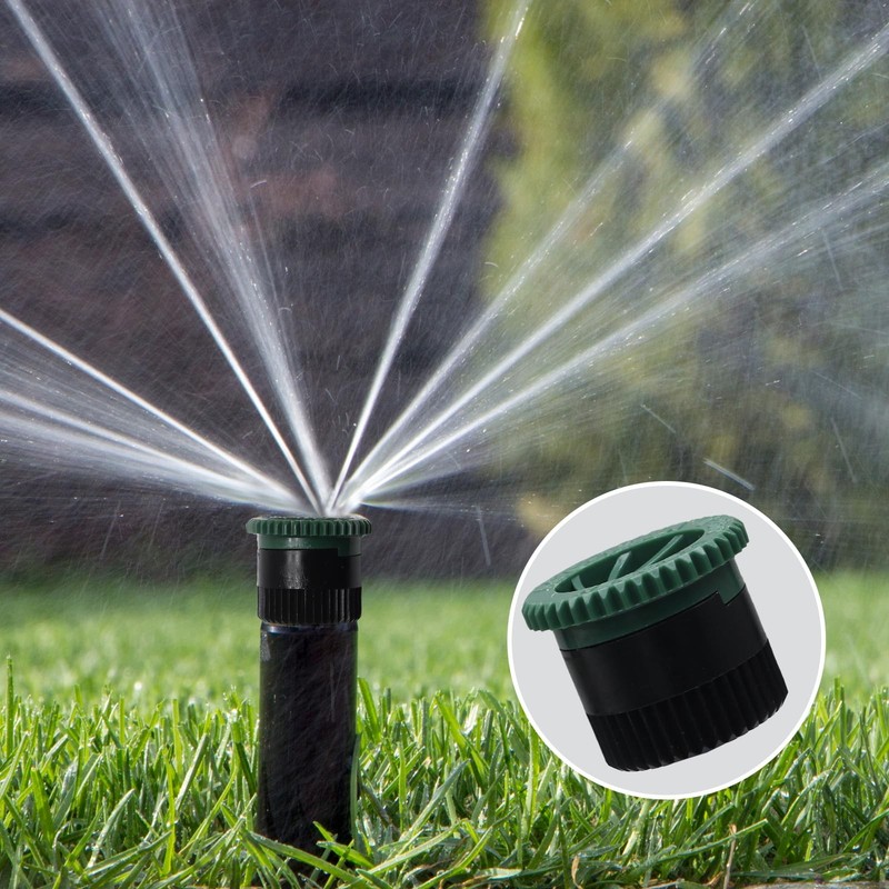 HARSKIYER Variable Arc Nozzle, 10 Pcs Adjustable Sprinkler 12 Van, Green gallery