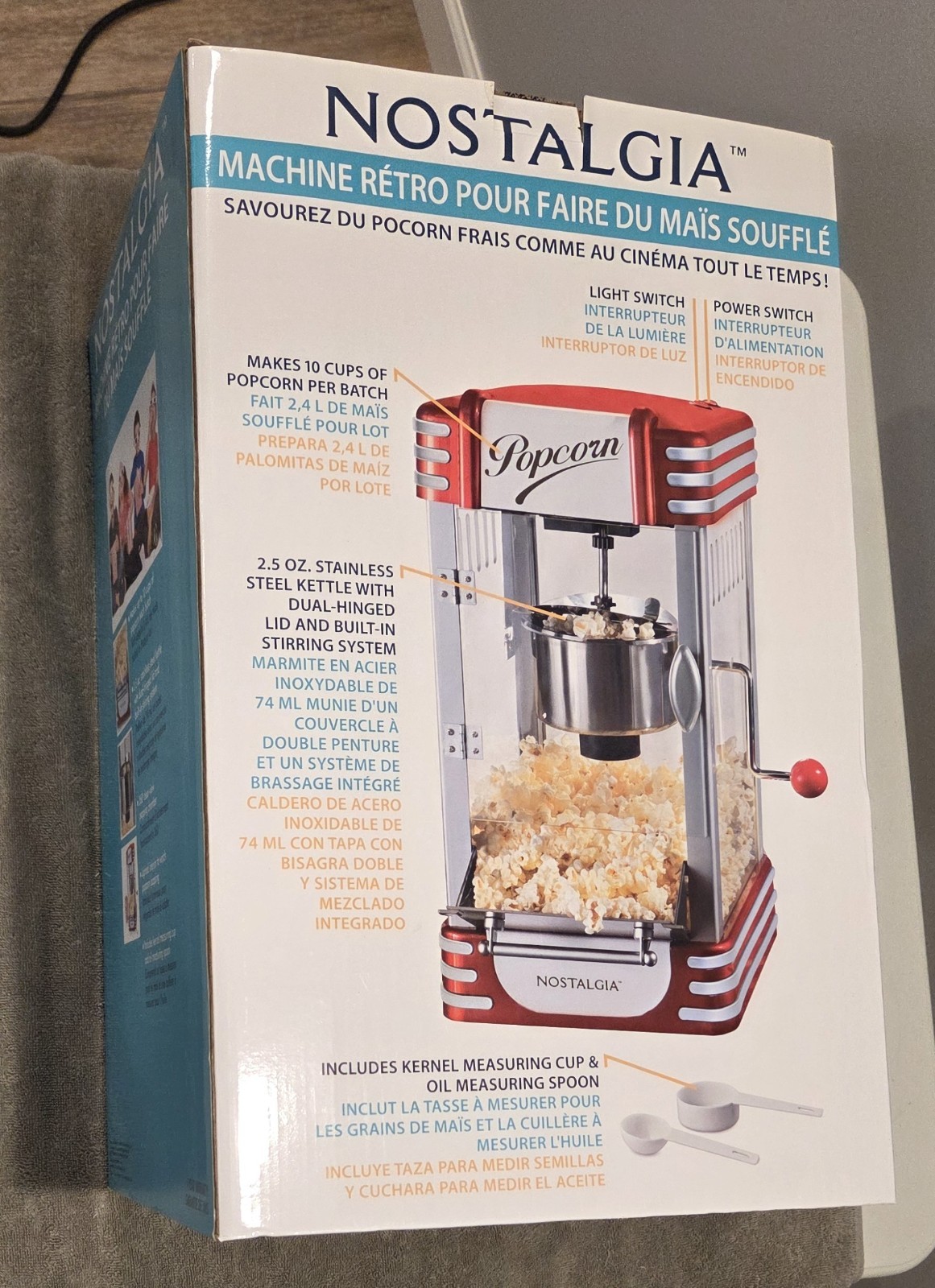 Nostalgia Retro Series Kettle Popcorn Maker - Vintage Movie Theatre Style gallery