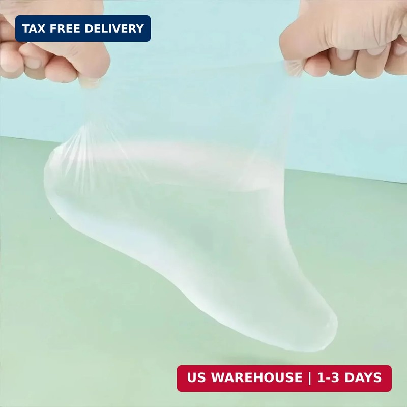 400-Pack Disposable Plastic Foot Covers for Feet - Leak-Proof Paraffin Wax Bath gallery