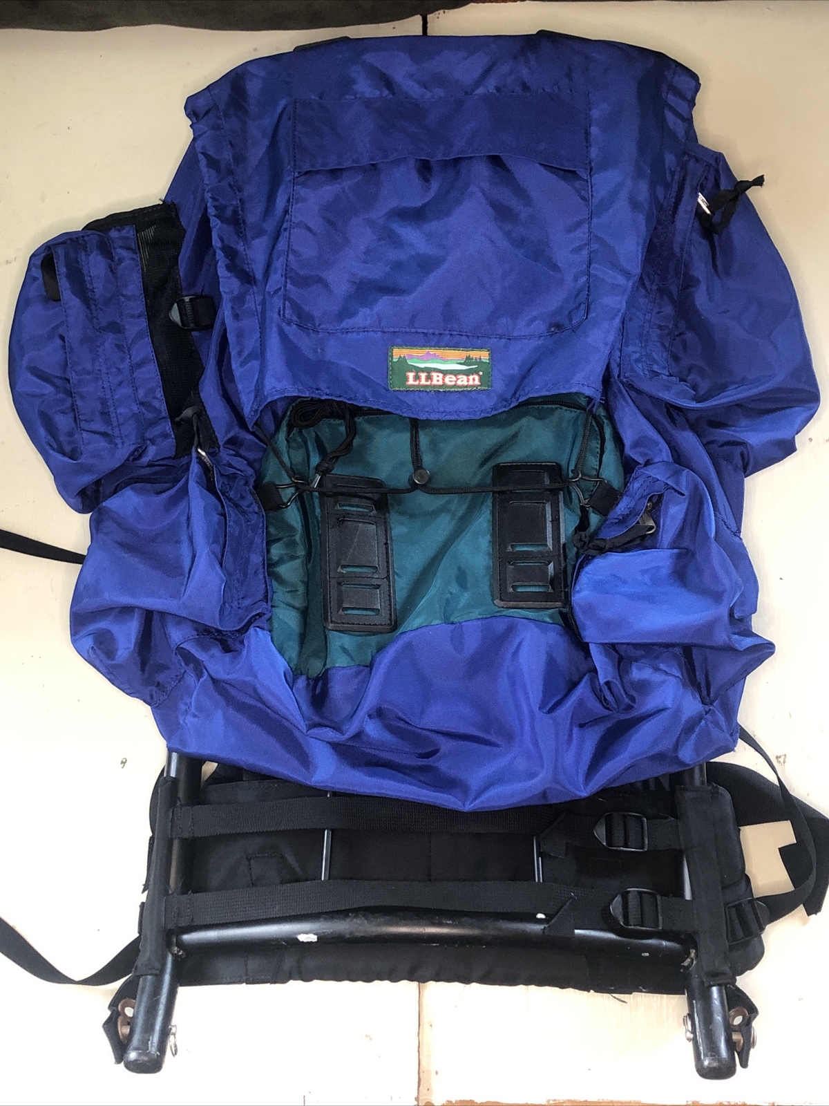 LL Bean Hiking Camping Backpack With External Frame Adjustable Light Weight