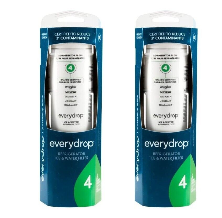 Every D²rop by 2 Pack Ice and Water Refrigerator Filter 4 ED²R4RX²D1 Sealed NEW gallery