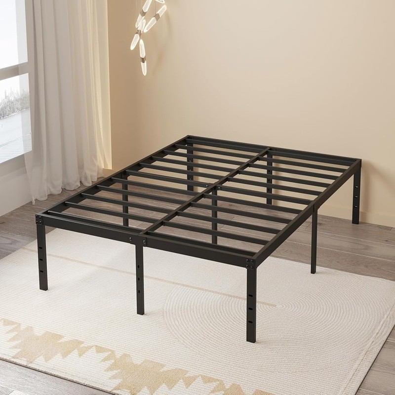 Metal Bed Frame Squeak Resistant Platform Bed Under Storage Easy Assembly New gallery