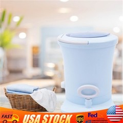 Mini Dryer Portable Compact Clothes Spin Dryer Manual Home Laundry Dryer Blue