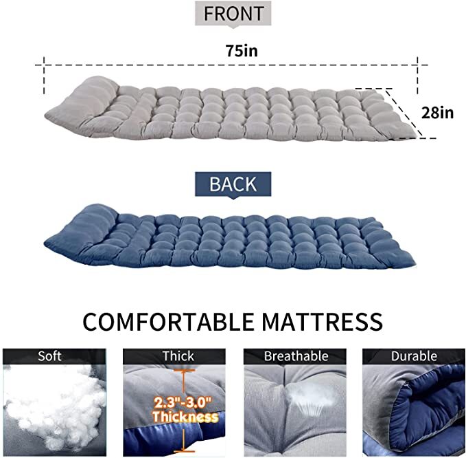 Folding Cot Rollaway Bed Lawn Reclining Chair Chaise Lounge Sun Lounger with Mat gallery