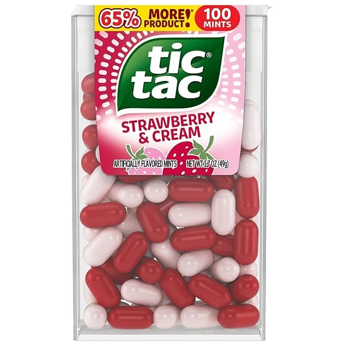 Tic Tac Strawberry & Cream, Big 12 Pack, On-The-Go Refreshment, 1.7 oz Each gallery