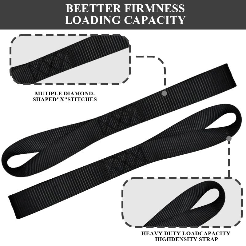 6 Pcs Soft Loop Tie Down Straps,22 Lbs Breaking Strength and 11 Lbs Load gallery