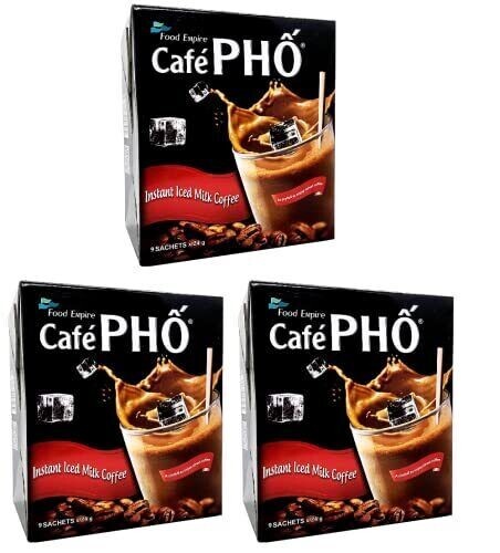 Cafe Pho Instant Iced Milk Coffee 9 Sachets x 24g ( Pack of 3 ) ~ Exp Jun 2024 gallery