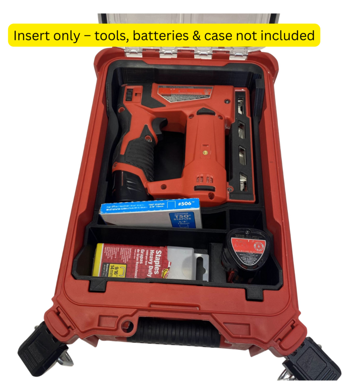 M12 2447-20 Milwaukee Stapler Staple Gun Case Insert FITS Packout (Insert Only) gallery