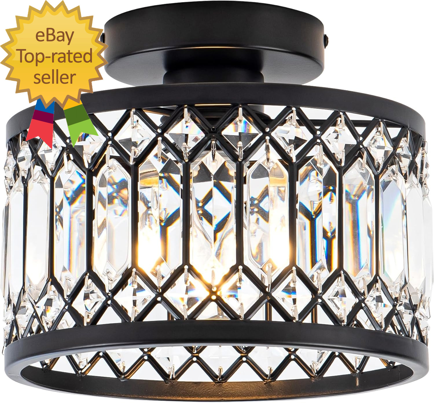 Crystal Ceiling Light Fixture Modern Semi Flush Mount Ceiling Light Crystal gallery
