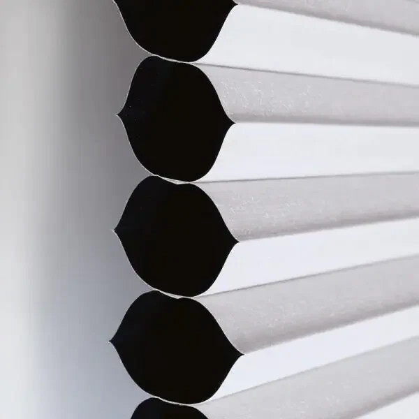 Custom Cut Home Decorators Shadow White Blackout Cordless Cellular Shade gallery