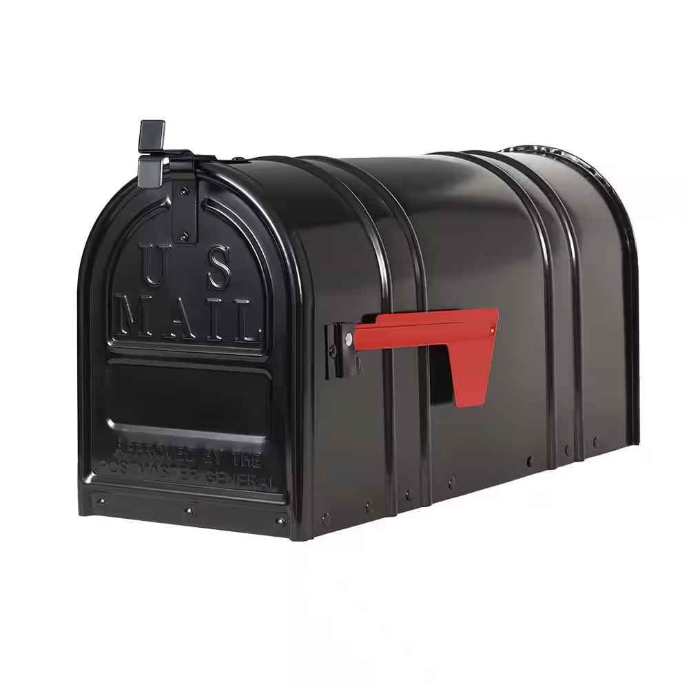 Post-Mount T2 Mailbox, Black | Stylish Outdoor Mail Storage gallery