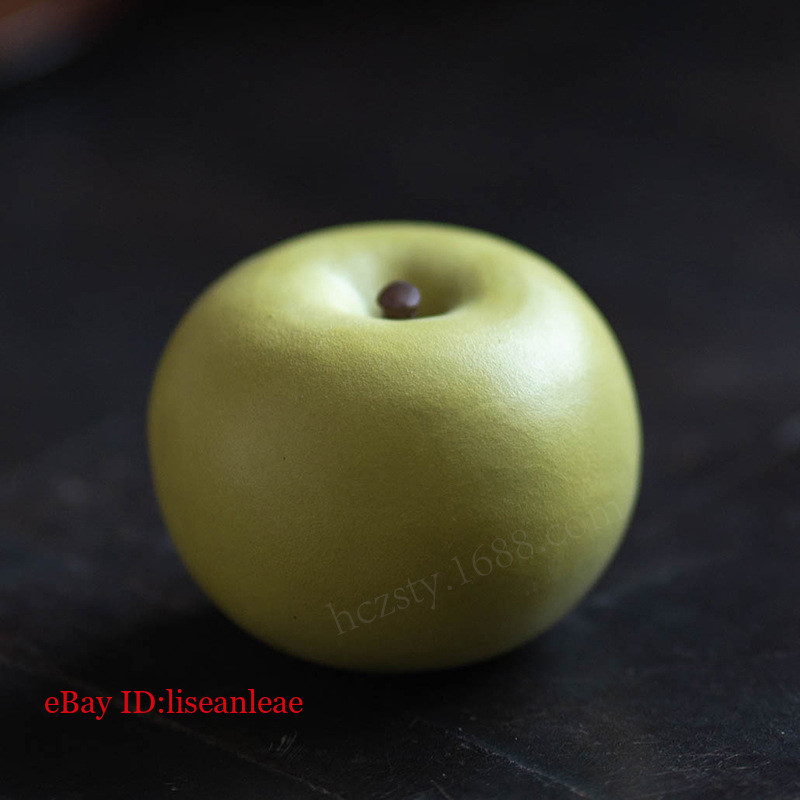 Color Change Tea Pet Apple Design Purple Clay Yixing Zisha Tea Play Small China gallery