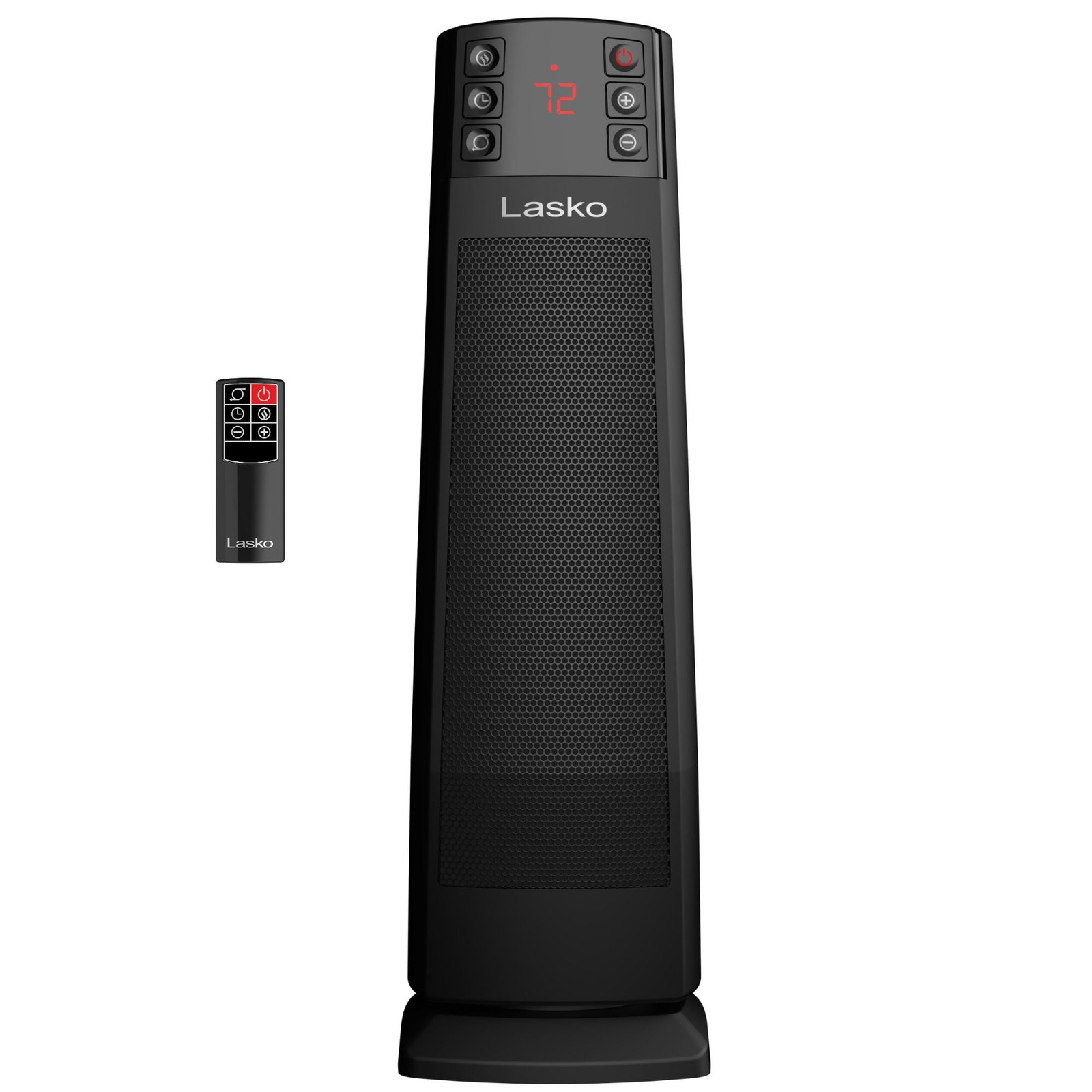 Lasko 22 Inch Oscillating Ceramic Tower Space Heater, 1500W, Auto Eco Mode, gallery
