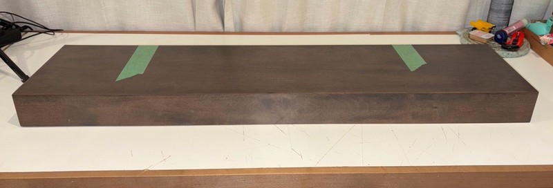 Merillat Autograph Single Piece Floating Shelf 42 Inch Length Stained Finish gallery