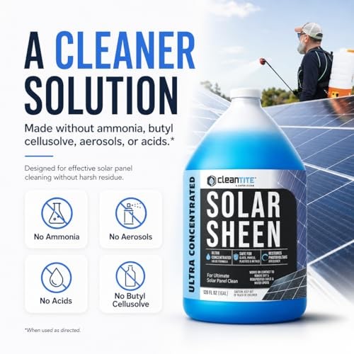 Solar Panel Cleaner 1 Gallon (Makes 512 G) - Super 128 Fl Oz (Pack of 1) gallery