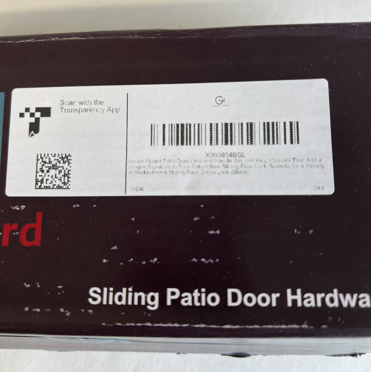 Black Sliding Patio Door Handle Hardware (LSX) By House Guard Key Lock & Handle gallery