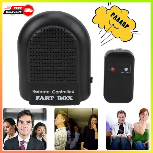 Electronic Fart Box Machine Remote Controlled Prank Joke Fun Fart Machine Box US gallery