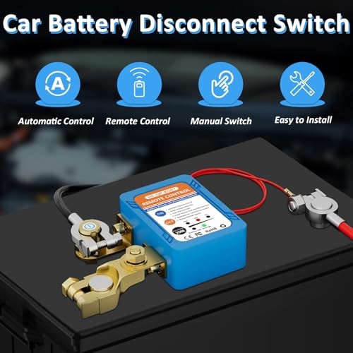 Kill Switch for Car, Remote Battery Disconnect Switch 12V, Car Anti Theft Kill gallery