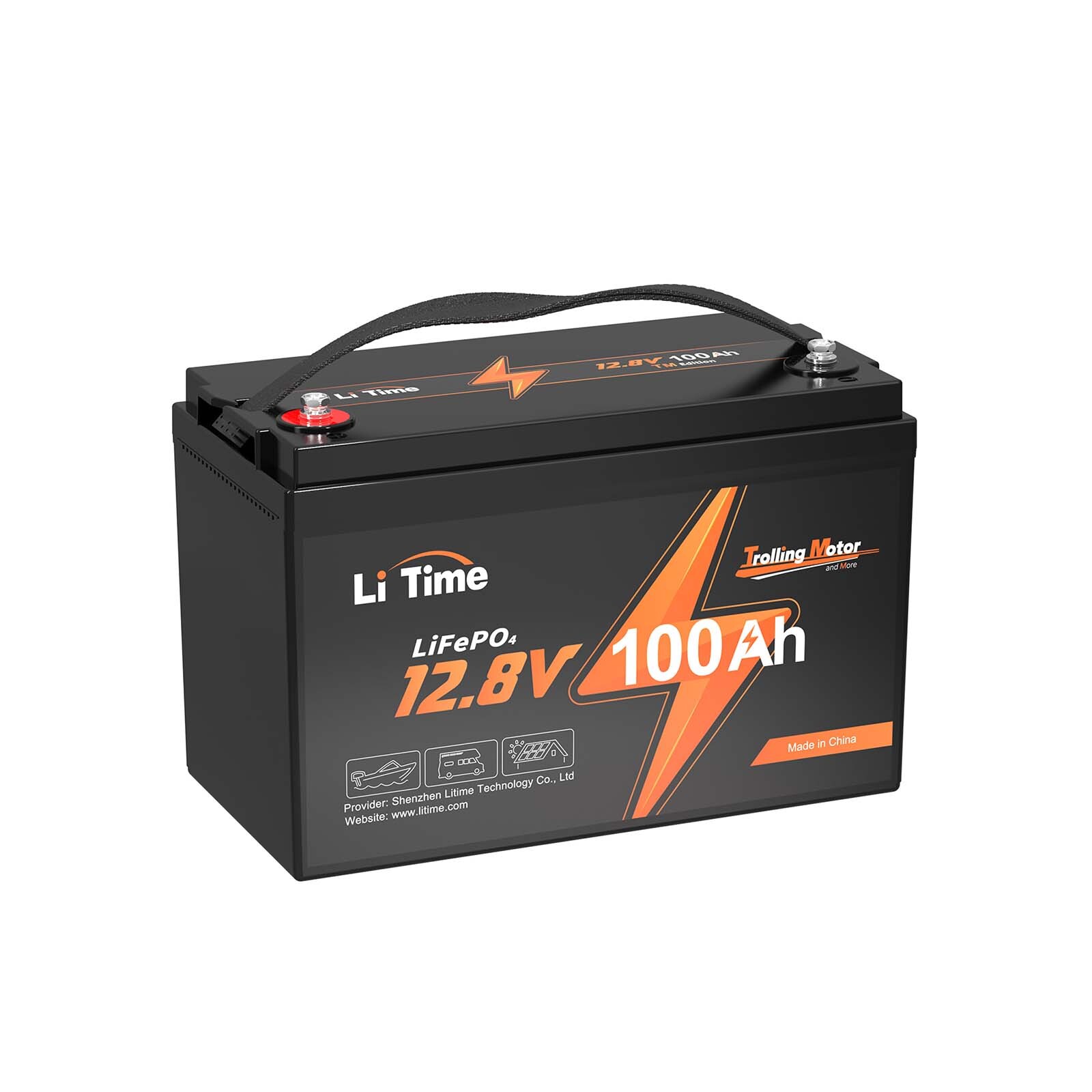 LiTime 12V 100Ah TM Trolling Motor LiFePO4 Lithium Battery Low-Temp Deep Cycle gallery