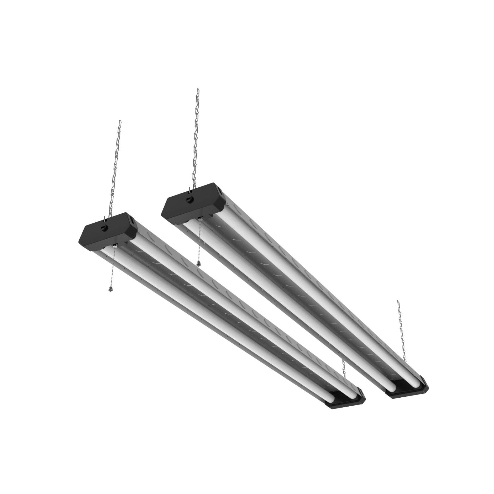 2-PACK 4' LED Shop Light Heavy Duty Linkable Fixture 5500lm Bright White Garage gallery