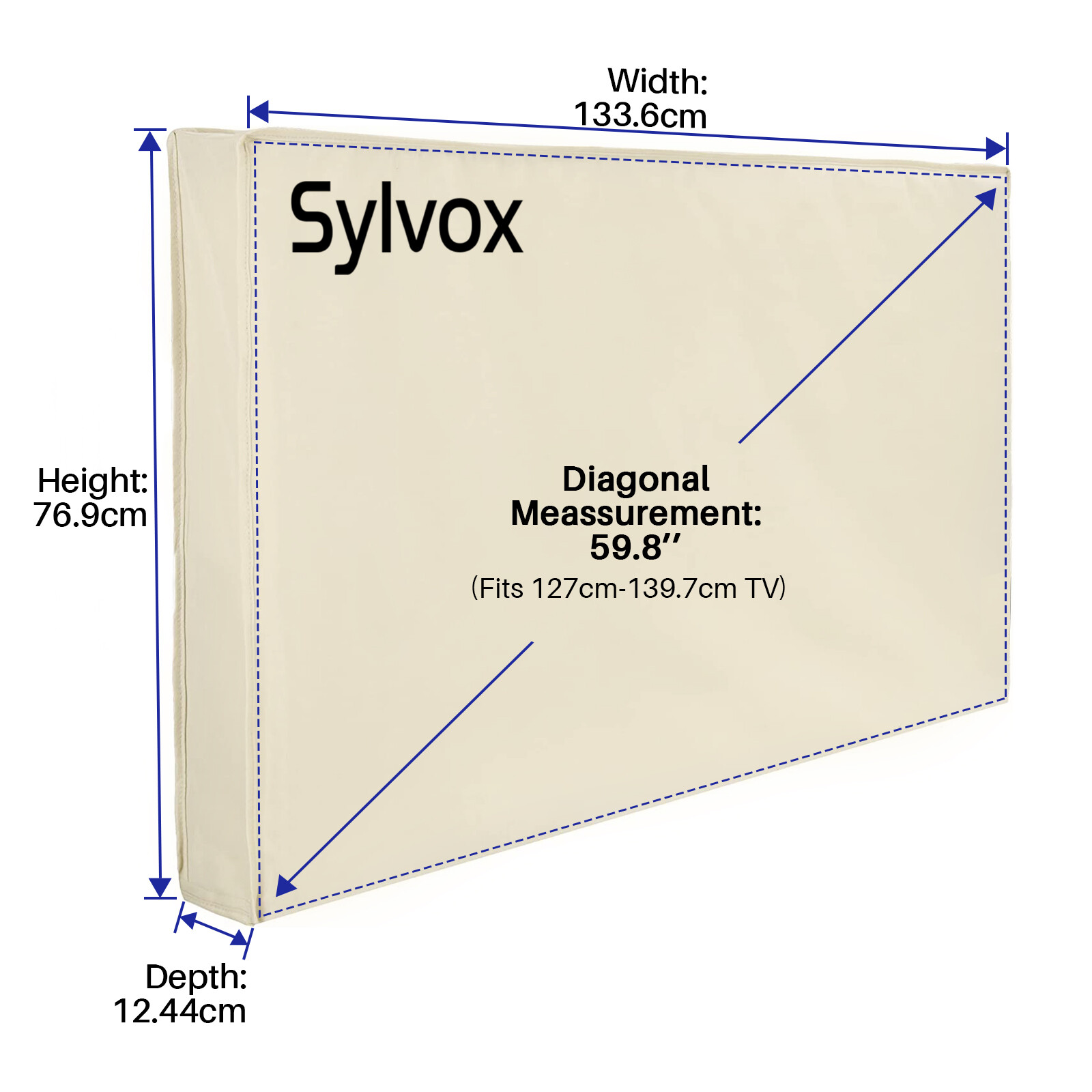 SYLVOX TV Cover Waterproof Dustproof Screen Cover 50"-55"TV Suitable outdoor TV gallery