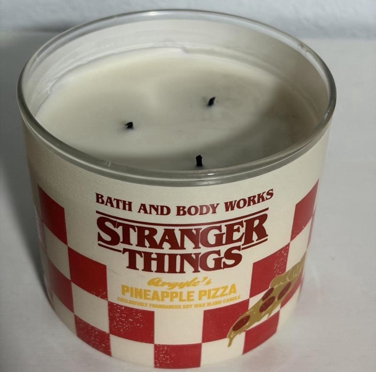 Four Stranger Things Season 4 Candles All Unused Except One. #strangerthings gallery