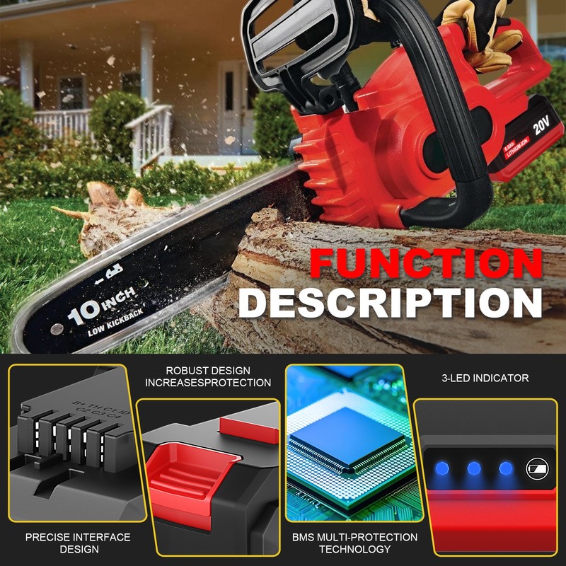 20V 6Ah Lithium-Ion Replacement Battery Pack for Bauer 20V Cordless Power Tools gallery