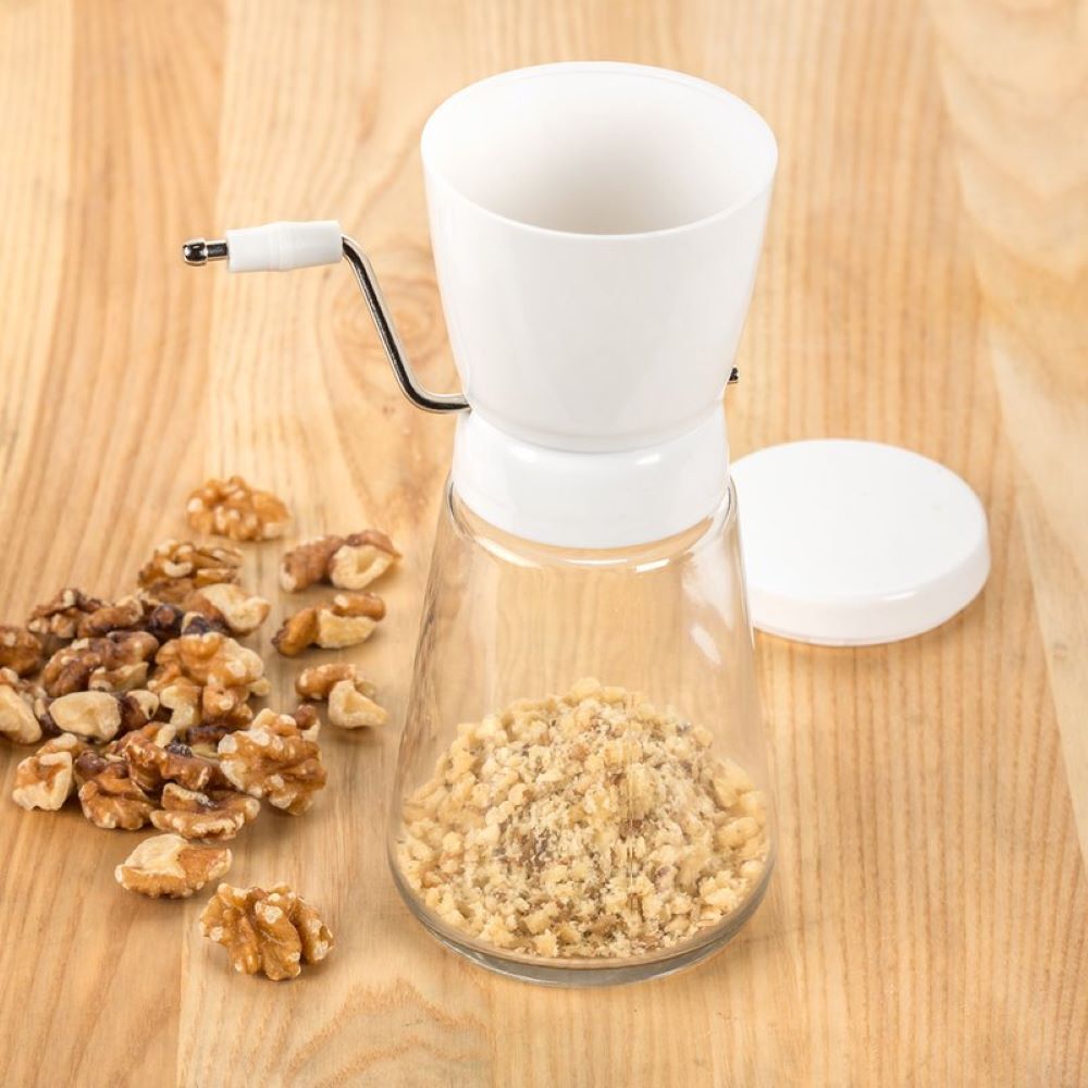 Nut and Chocolate Grinder and Chopper Stainless Steel Blades Glass Jar 1 1/4 Cup gallery