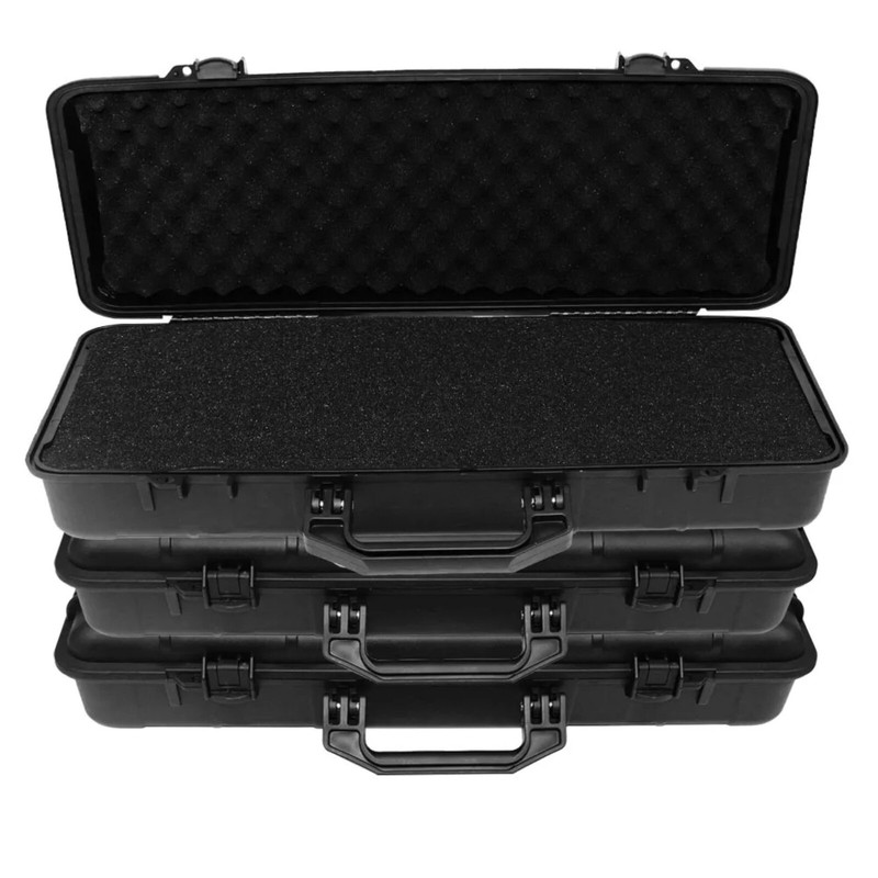 6 Sizes Black Hard Shell PP Toolbox Shockproof Portable Tool Storage Case gallery
