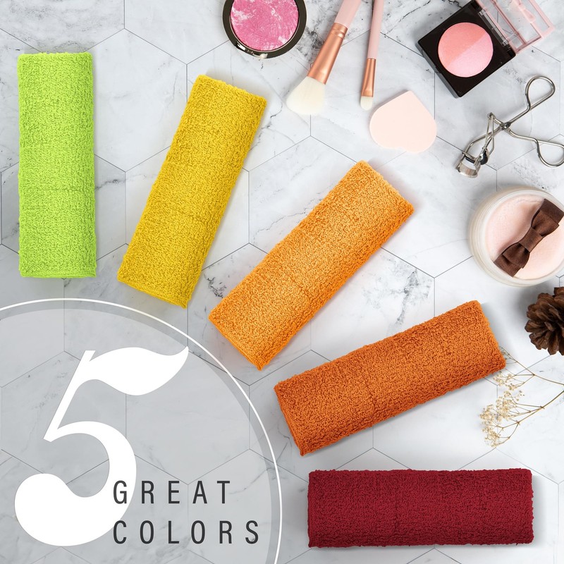 DecorRack 10 Pack 100 Cotton Wash Cloth, Luxurious Soft, 12 x 12 inch Ultra gallery