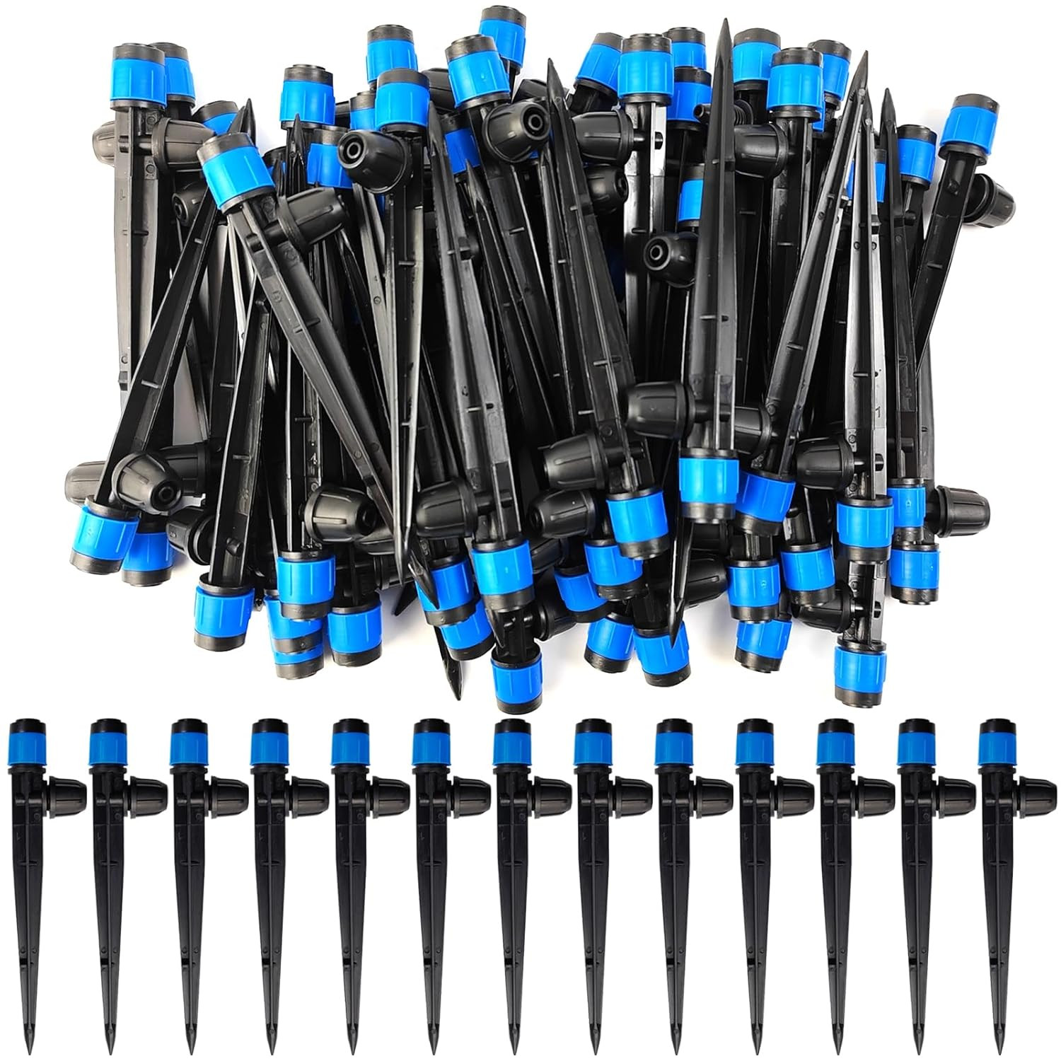 52PCS Drip Irrigation Approximately 40 inches spray radius per emitter gallery