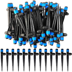 52PCS Drip Irrigation Approximately 40 inches spray radius per emitter