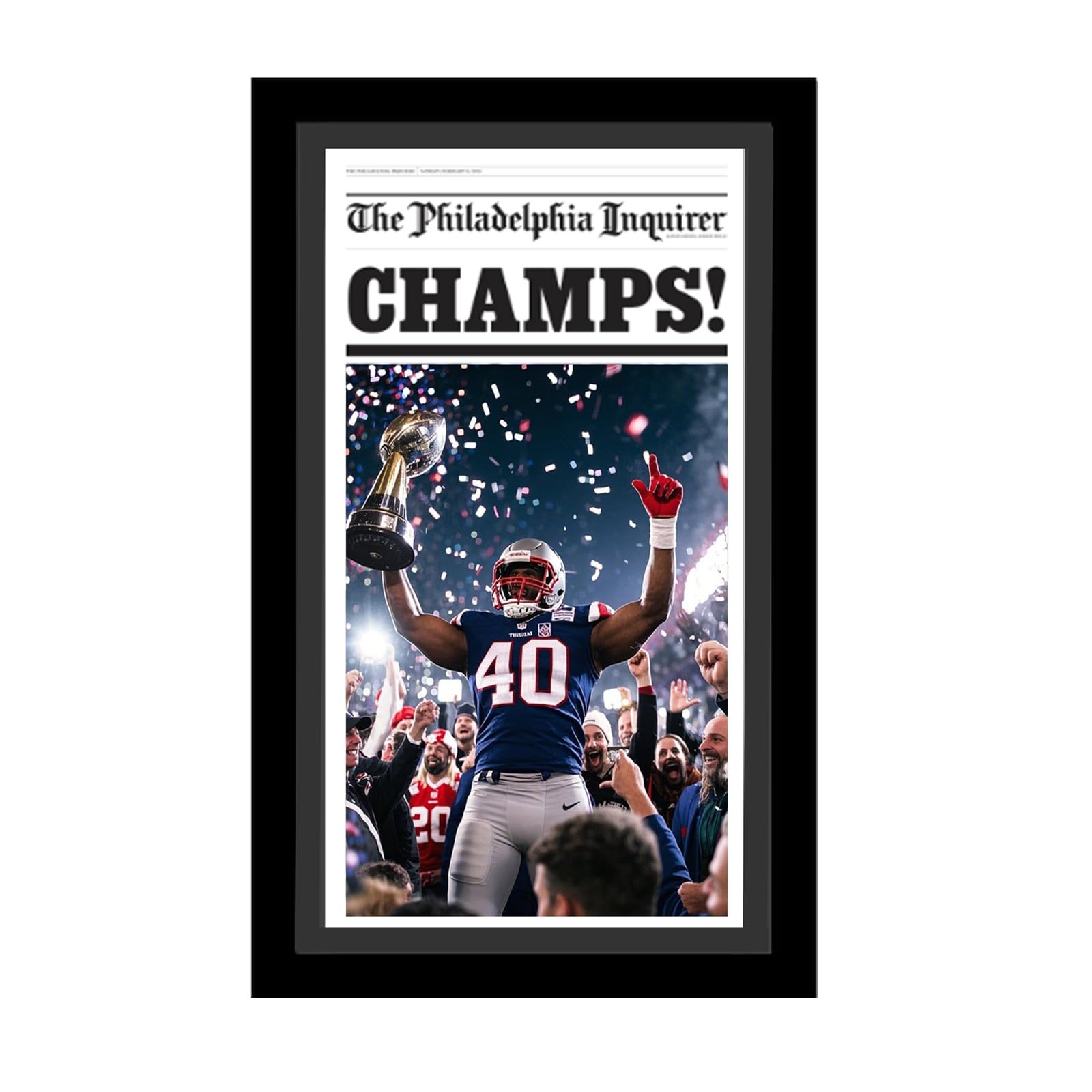 14x 24 inch Newspaper Frame with Mat, Holds 11 x 22 inch Media or 14x 24 with... gallery