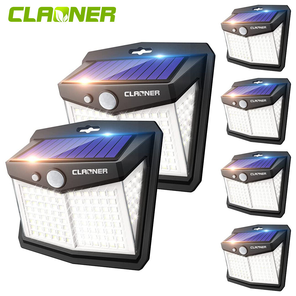 6500K LED Solar Power PIR Motion Sensor Lights Outdoor Garden Security Lamp Wall gallery