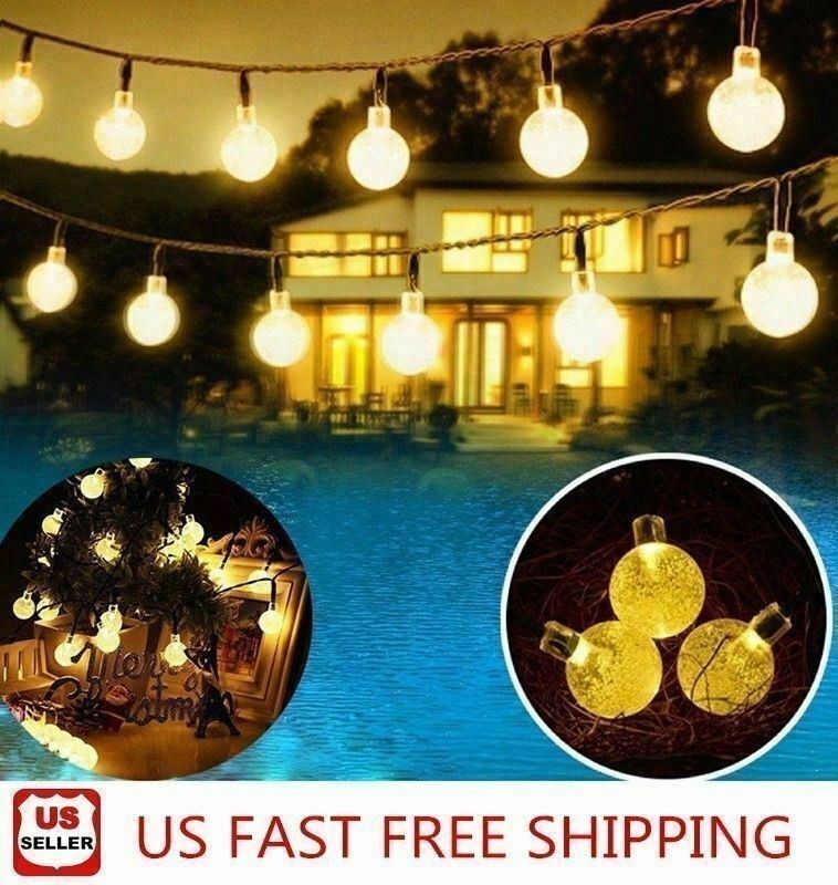 50 LED 23Ft Outdoor Solar Powered String Lights for Patio Yard Porch Party Decor gallery