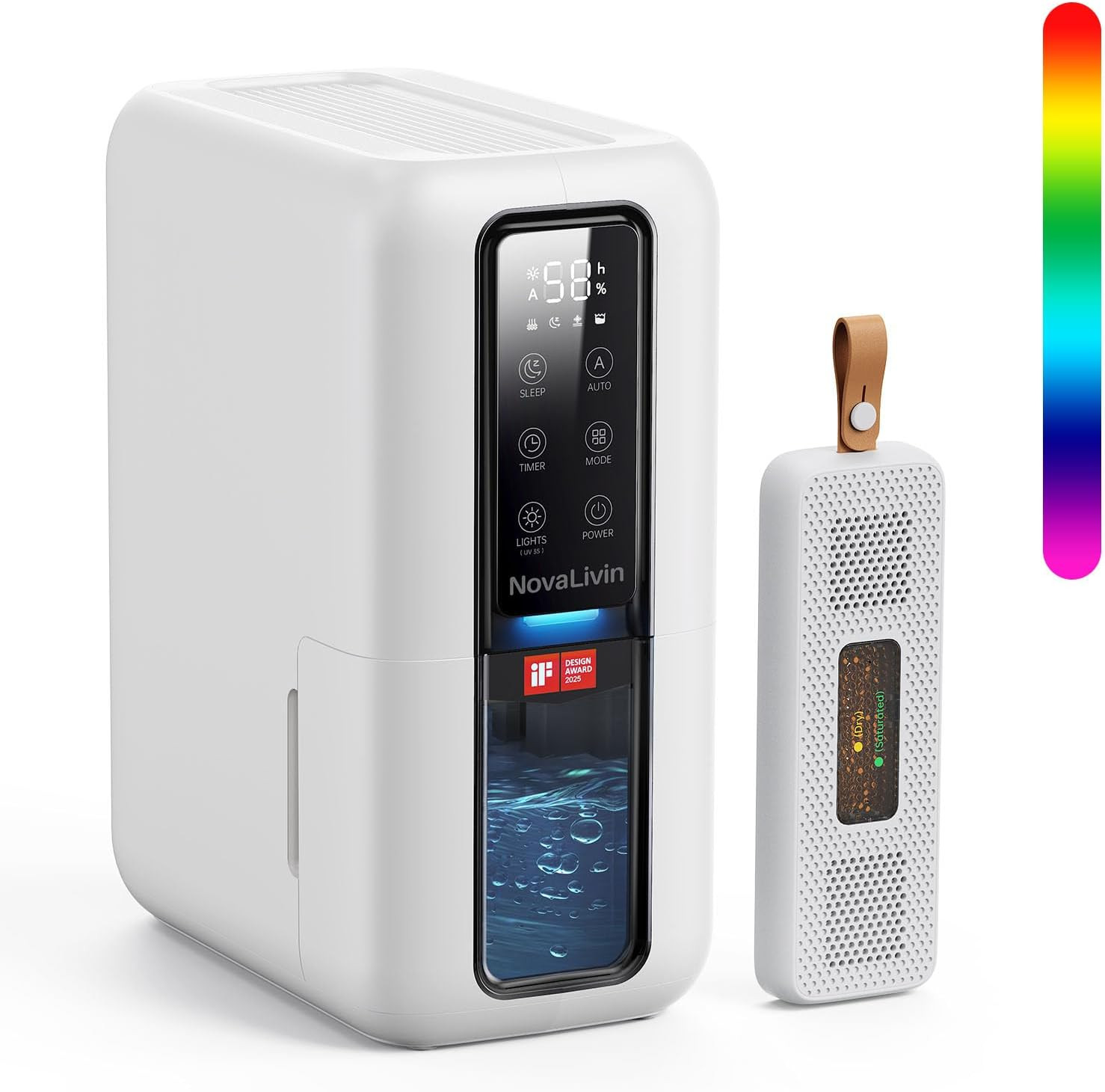 Deshumidificador Hogar 68 OZ Control Humedad Auto Apagado LED 7 Colores gallery