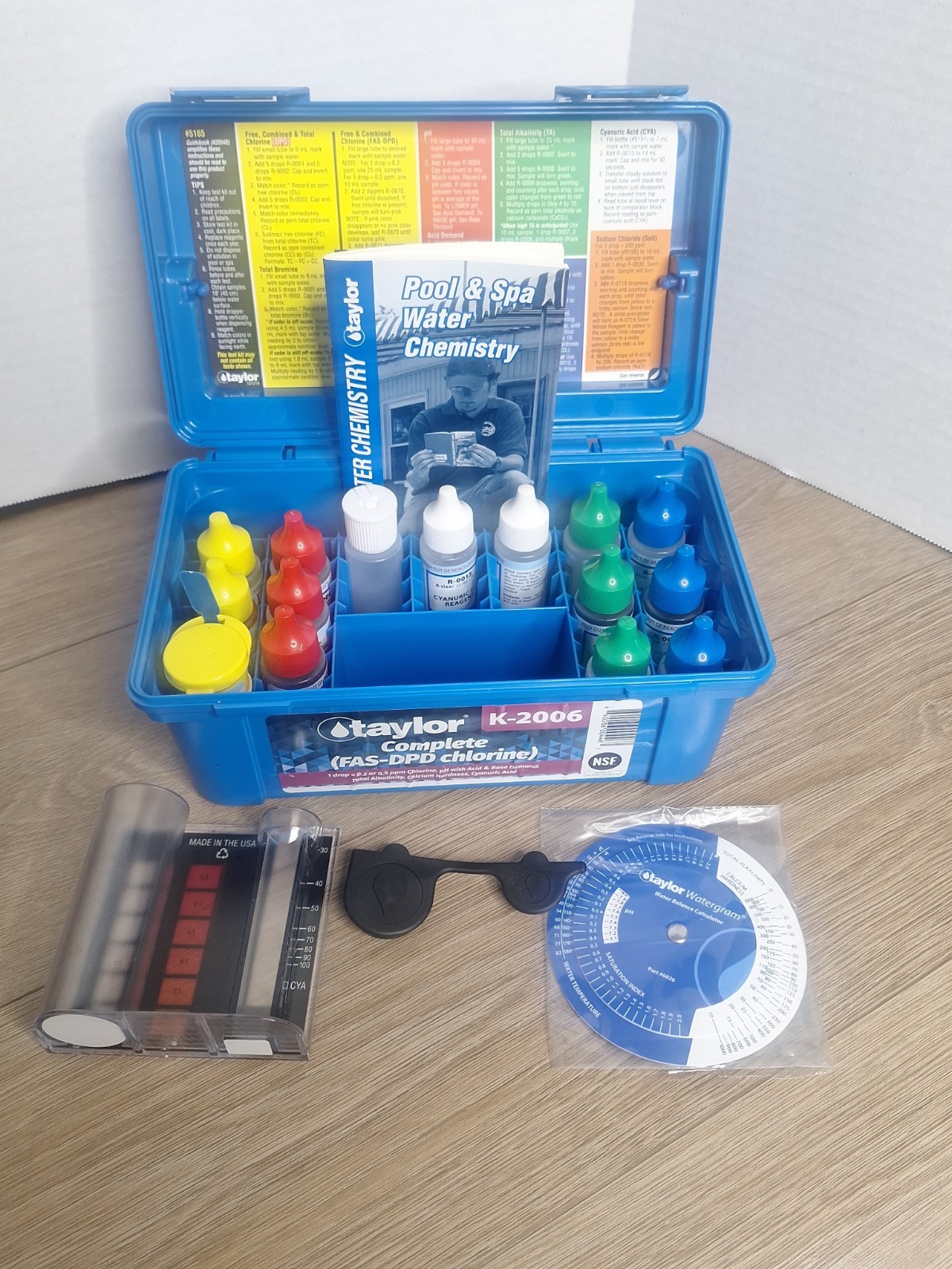 Taylor K-2006 FAS-DPD Service COMPLETE Water Swimming Pool Test Kit gallery
