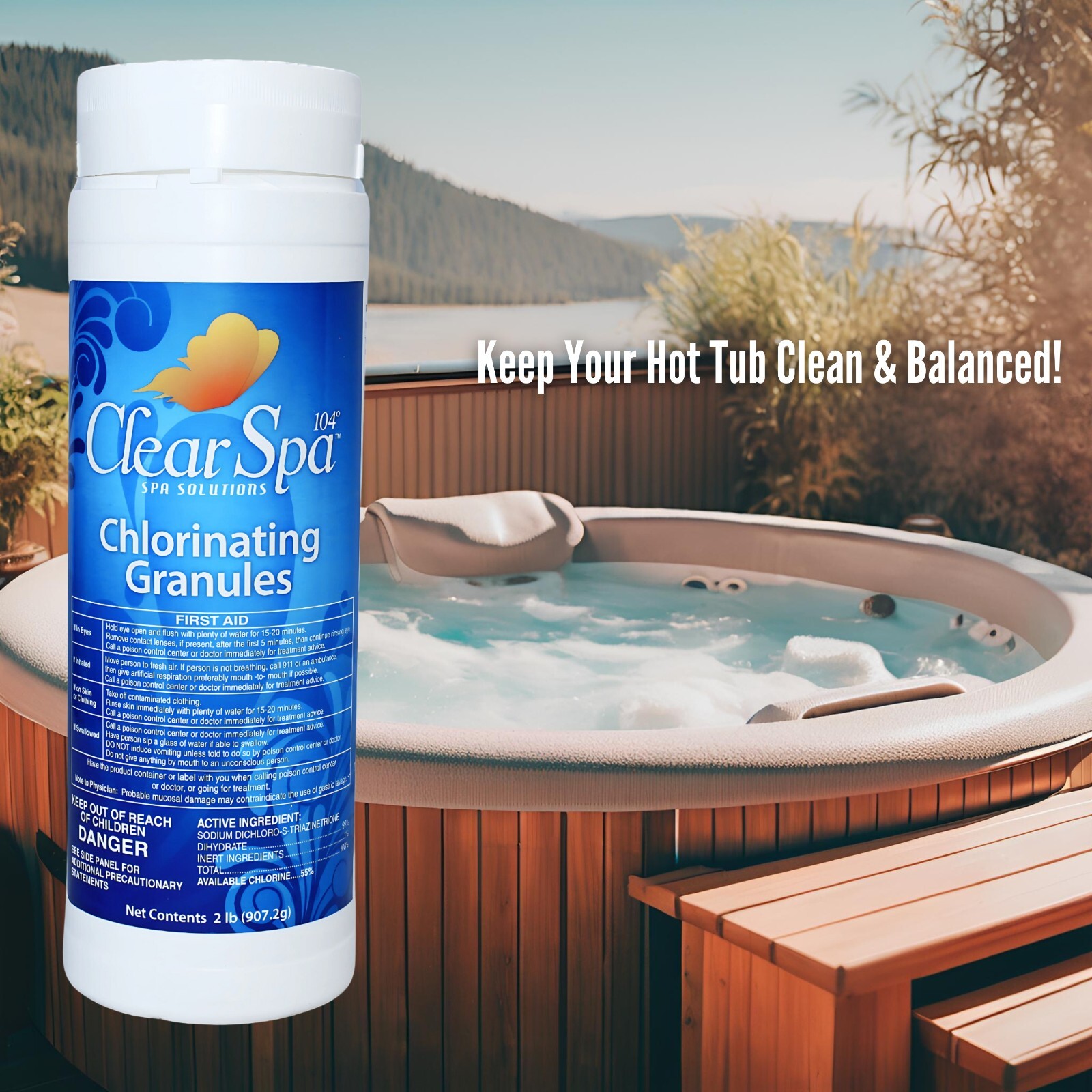 Clear Spa Spa Chemical Chlorinating Granules CSDD002 OREQ (2 Pack) gallery